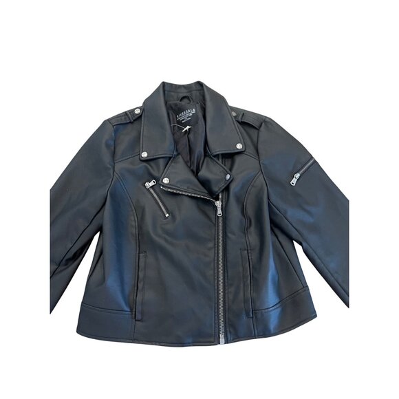 Riverdale South Side Serpents Black Faux Leather Jacket Women's Size XL - Picture 3 of 6